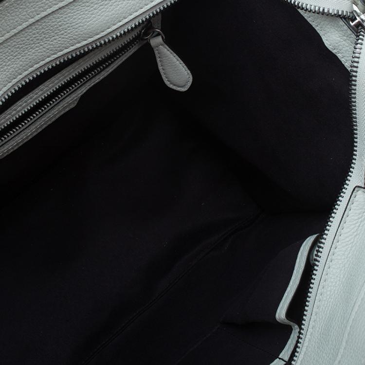 Pre Owned Celine Cream Leather Mini Luggage Tote