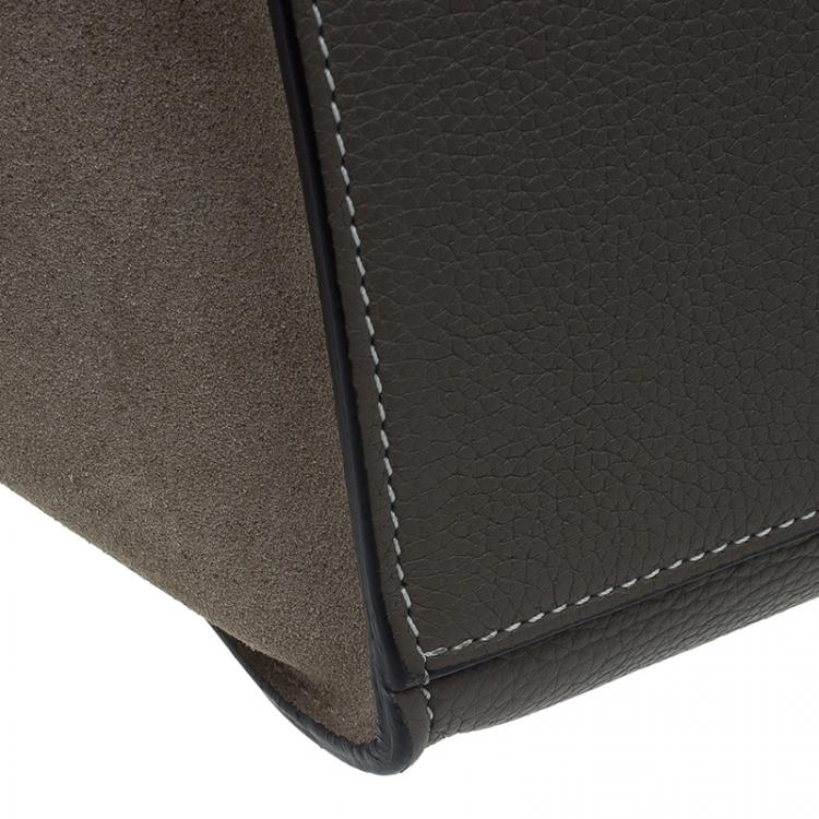 Pre Owned Celine Brown Leather Medium Trapeze Bag