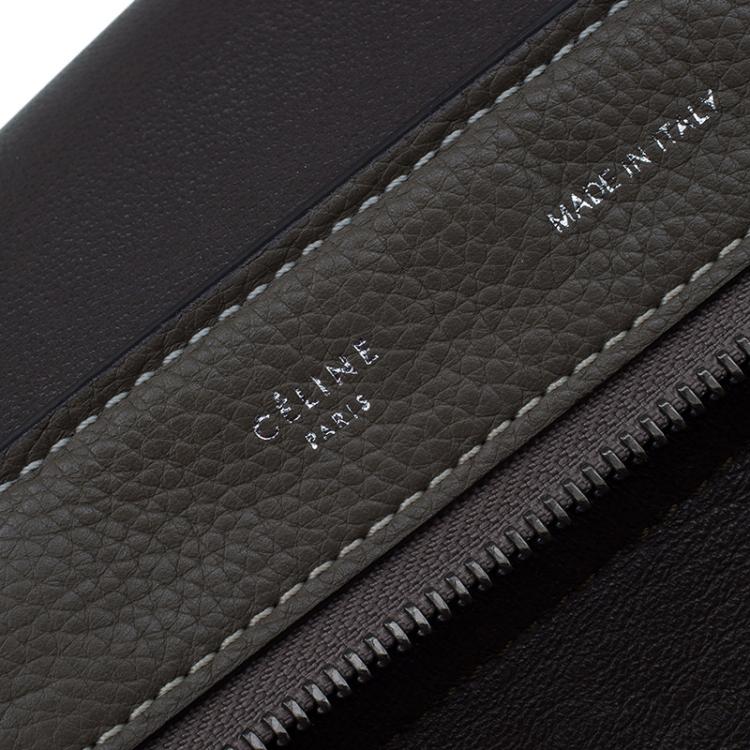 Pre Owned Celine Brown Leather Medium Trapeze Bag