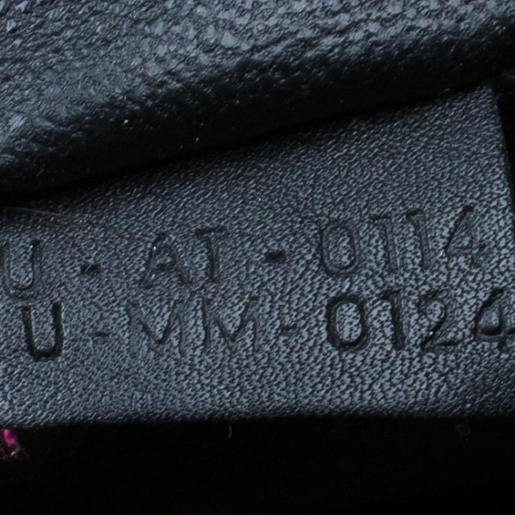 Pre Owned Celine Tri-Color Leather Mini Luggage Tote Bag