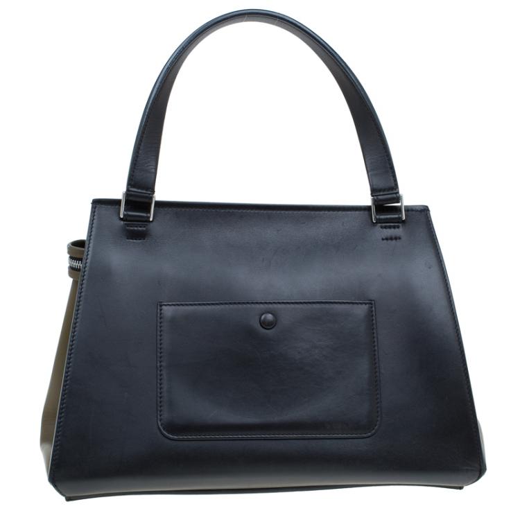 Pre Owned Céline Tricolor Smooth Leather Small Edge Bag