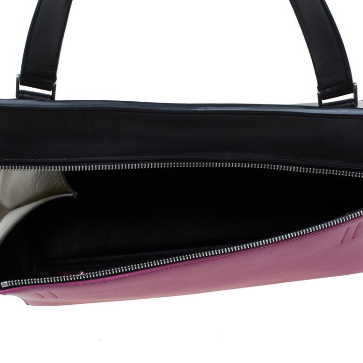 Pre Owned Céline Tricolor Smooth Leather Small Edge Bag
