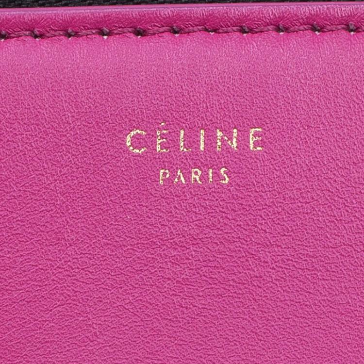 Pre Owned Céline Tricolor Smooth Leather Small Edge Bag