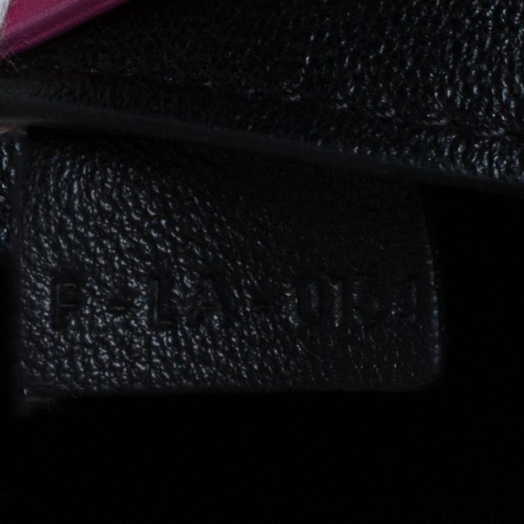 Pre Owned Céline Tricolor Smooth Leather Small Edge Bag
