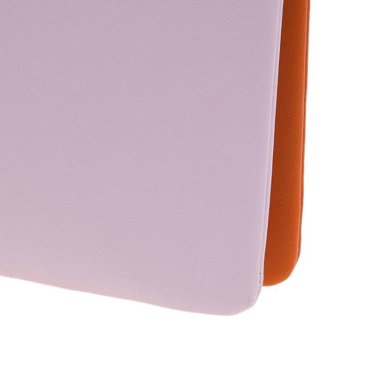 Pre Owned Celine Pink and Orange Leather Duo Cosmetic Pouch