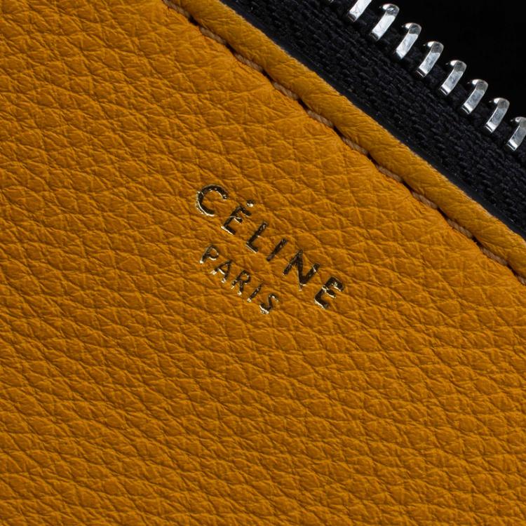 Pre Owned Céline Yellow Leather Small Edge Bag