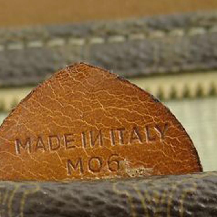 Pre Owned Celine Brown Macadam Canvas/Leather Shopper Tote