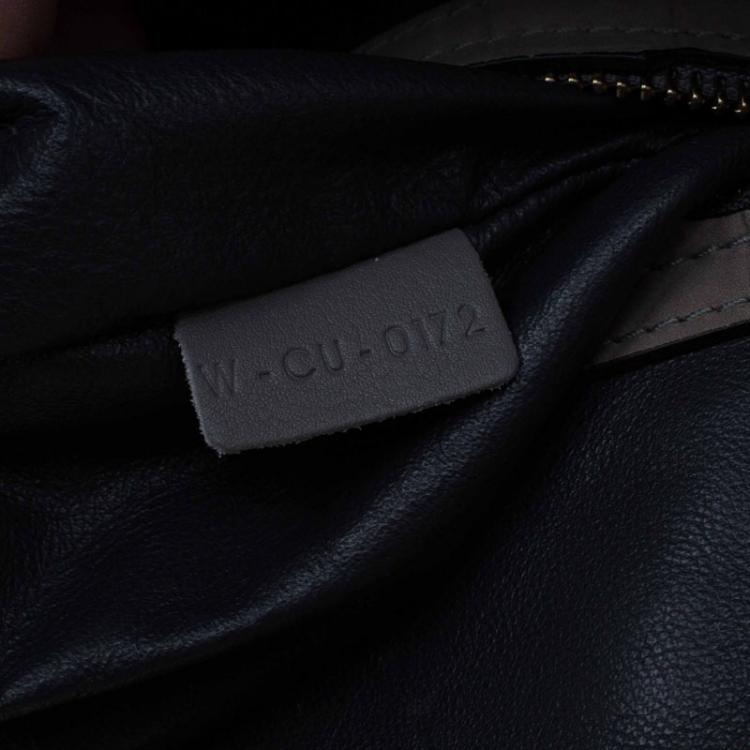 Pre Owned Celine Grey Croc Embossed Leather Large Phantom Luggage Tote