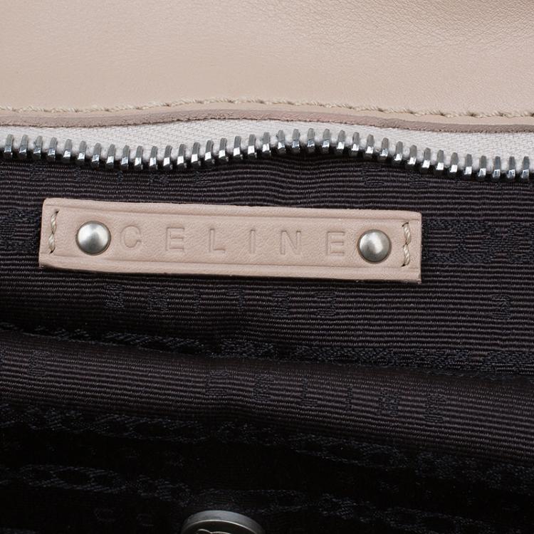 Pre Owned Celine Beige Leather Large Bittersweet Hobo