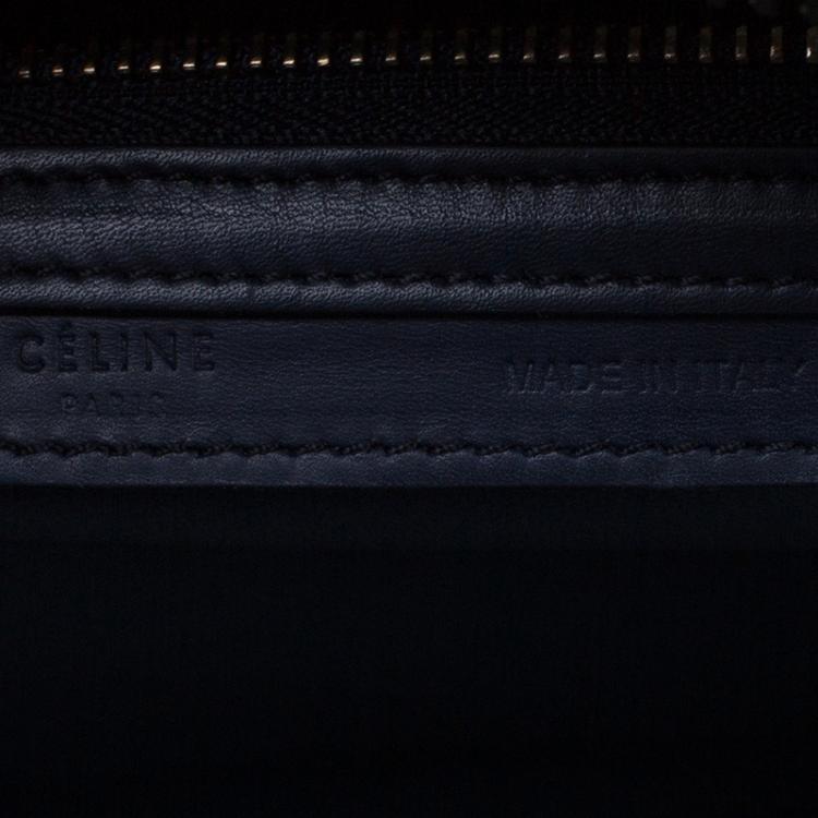 Pre Owned Celine Tricolor Leather Mini Luggage Tote