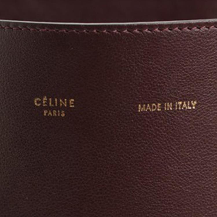 Pre Owned Celine Bicolor Leather Cabas Tote Bag