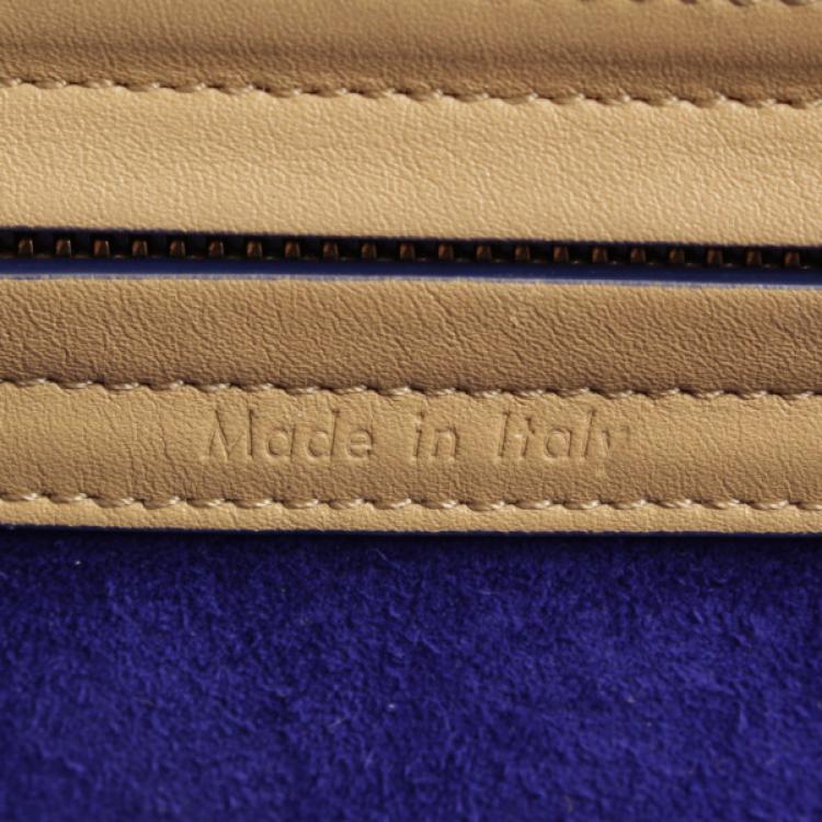 Pre Owned Celine Beige Leather Phantom Luggage Tote