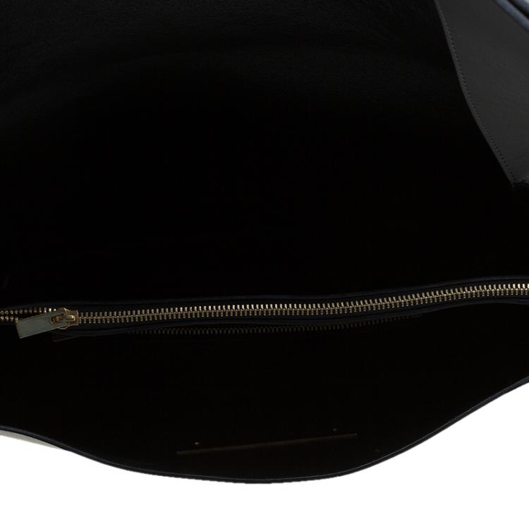 Pre Owned Celine Grey Leather Blade Shoulder Bag