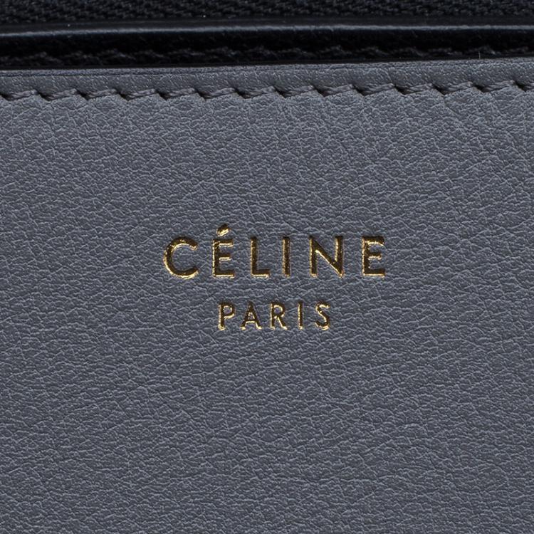 Pre Owned Celine Grey Leather Blade Shoulder Bag