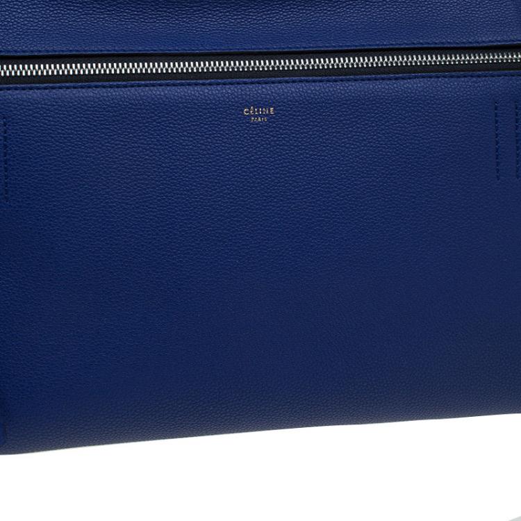 Pre Owned Celine Indigo Leather Small Edge Bag