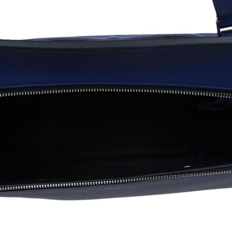 Pre Owned Celine Indigo Leather Small Edge Bag