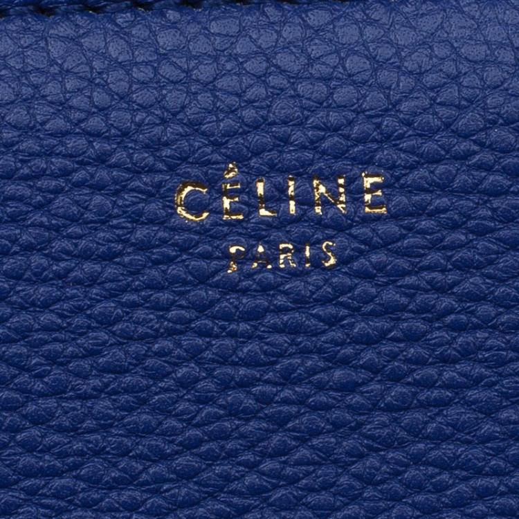 Pre Owned Celine Indigo Leather Small Edge Bag