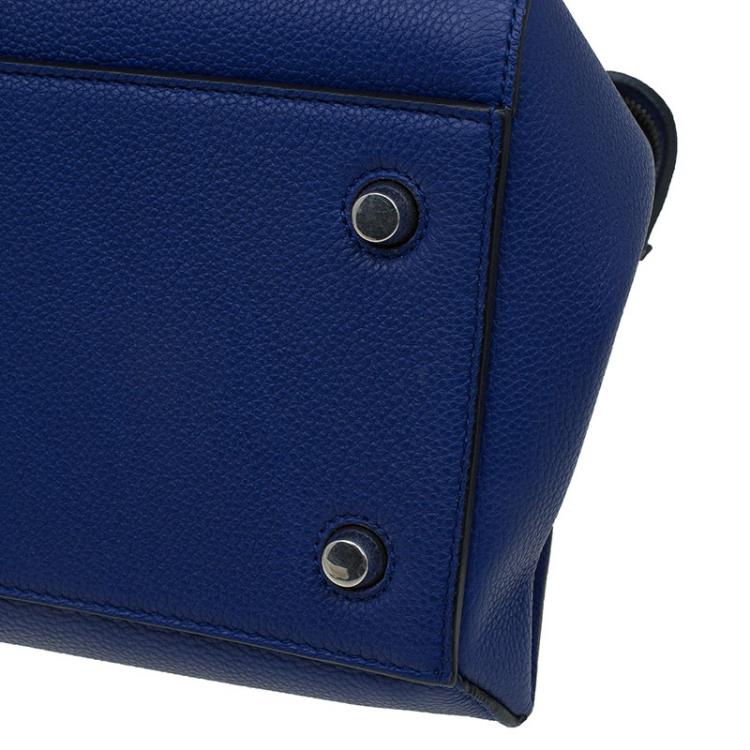 Pre Owned Celine Indigo Leather Small Edge Bag