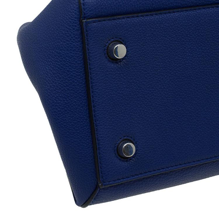 Pre Owned Celine Indigo Leather Small Edge Bag