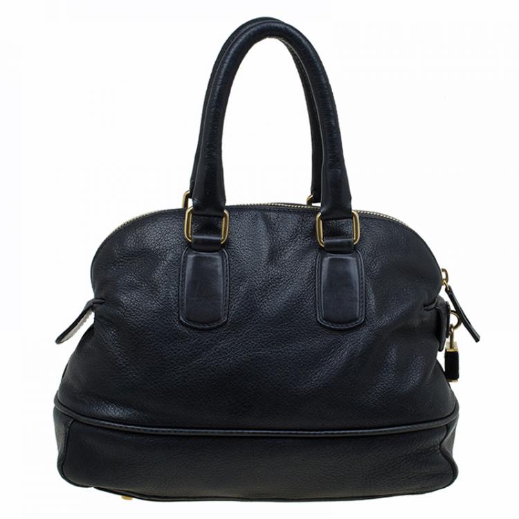 Pre Owned Celine Black Leather Bowling bag