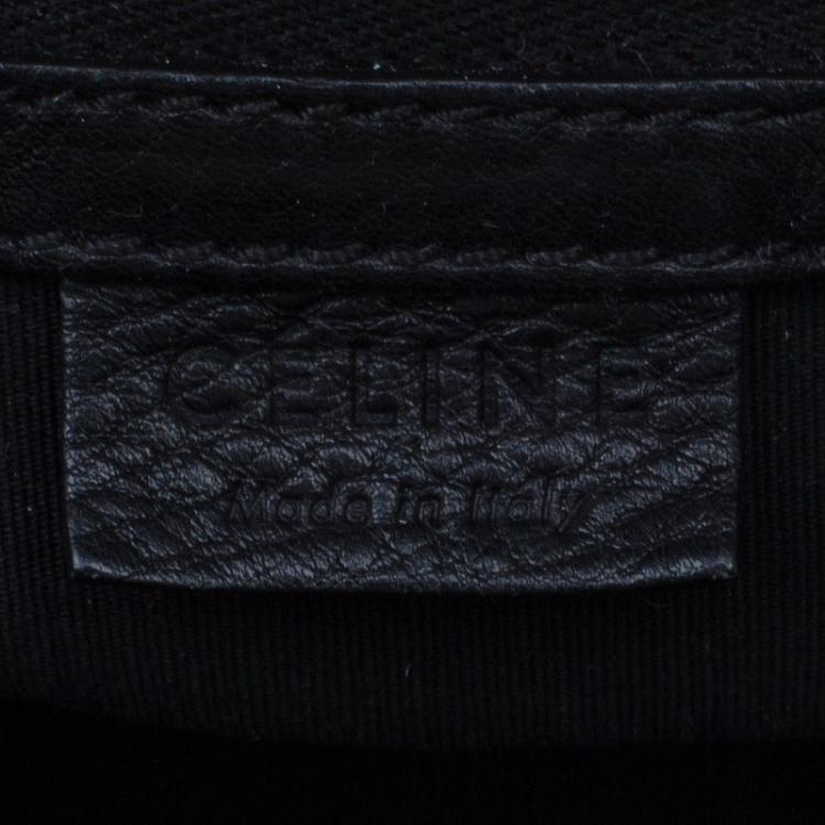 Pre Owned Celine Black Leather Bowling bag