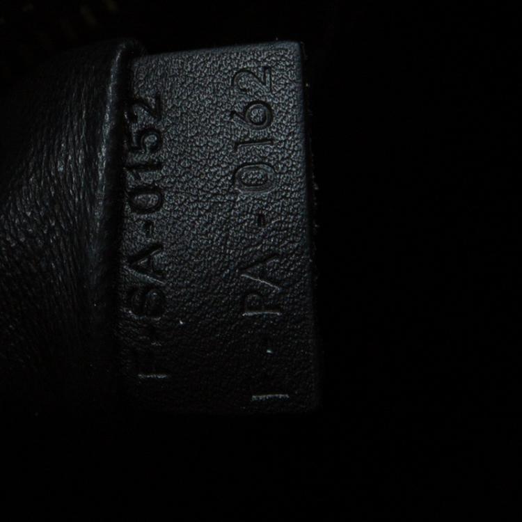 Pre Owned Celine Black Smooth Leather Micro Luggage Tote