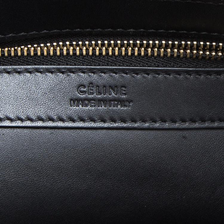 Pre Owned Celine Black Leather Boxy Tote