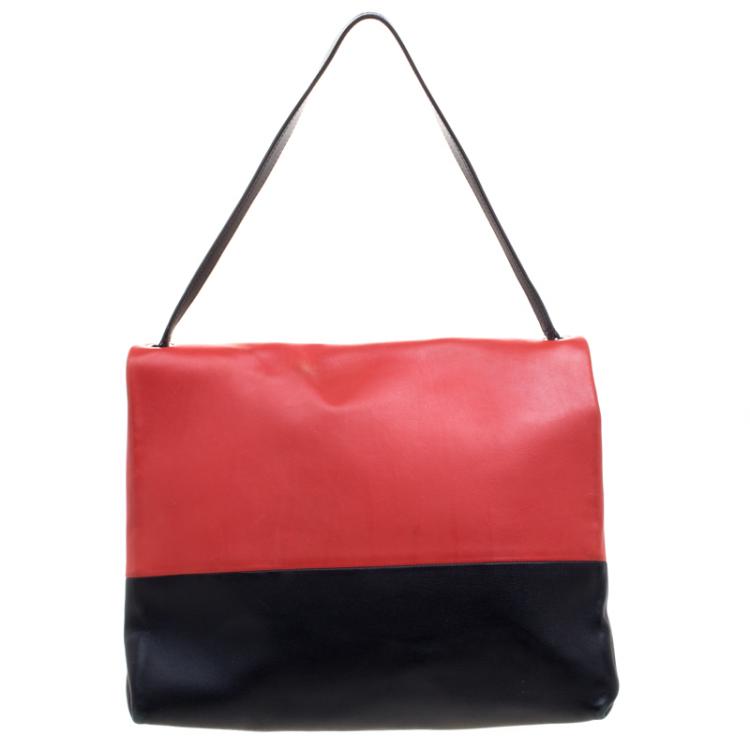 Pre Owned Celine Multicolor Leather All Soft Shoulder Bag