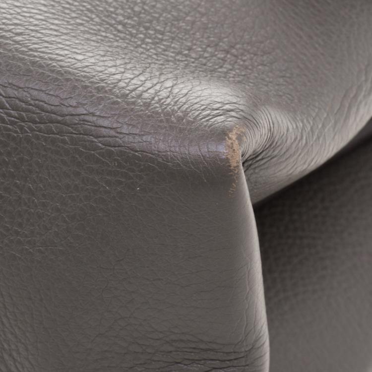 Pre Owned Celine Dark Grey Leather Blade Shoulder Bag