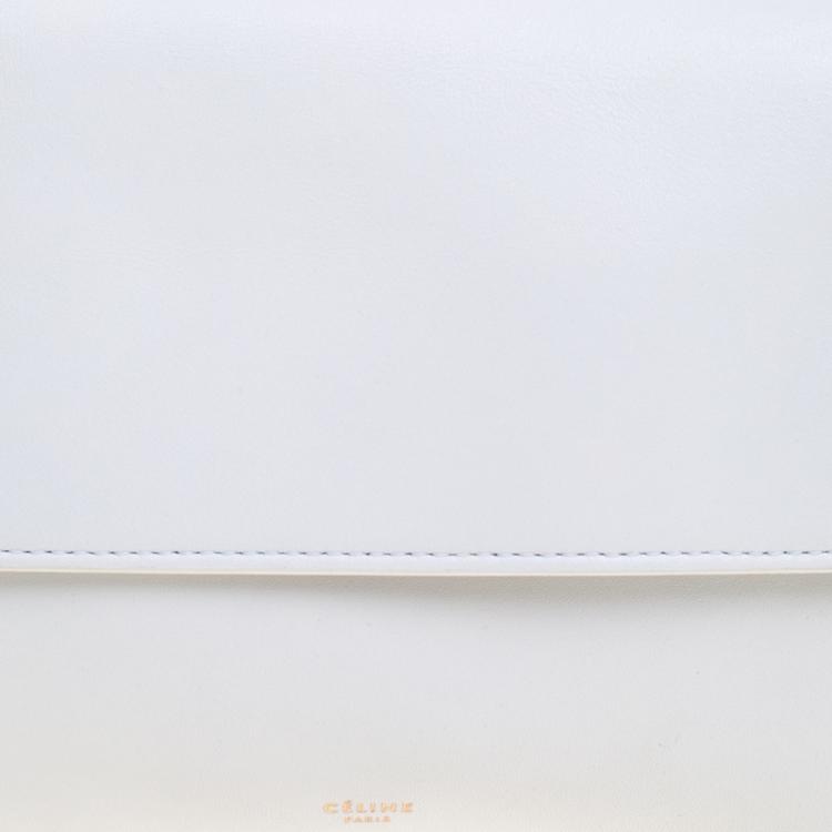 Pre Owned Celine White Leather Bum Waist Bag