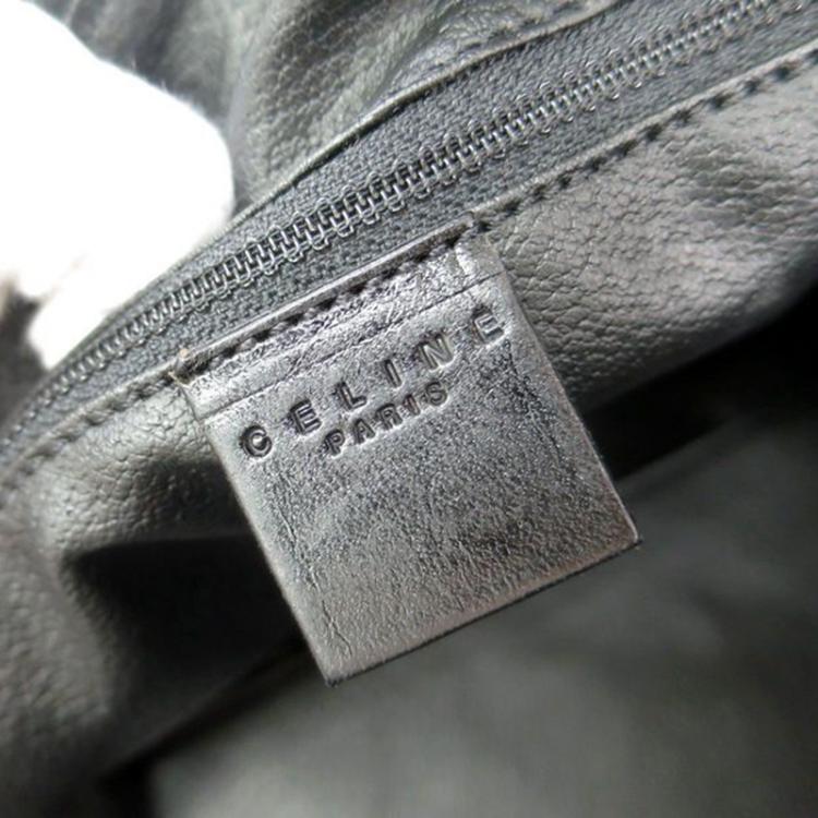 Pre Owned Celine Black/Brown Macadam Canvas Suitcase