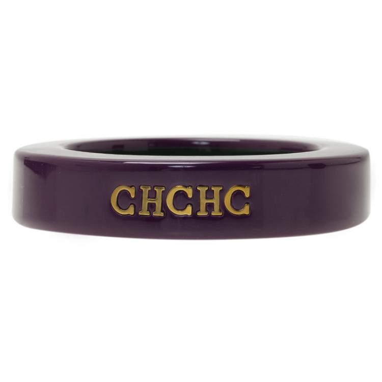 Pre Owned CH Carolina Herrera Purple Resin Bracelet