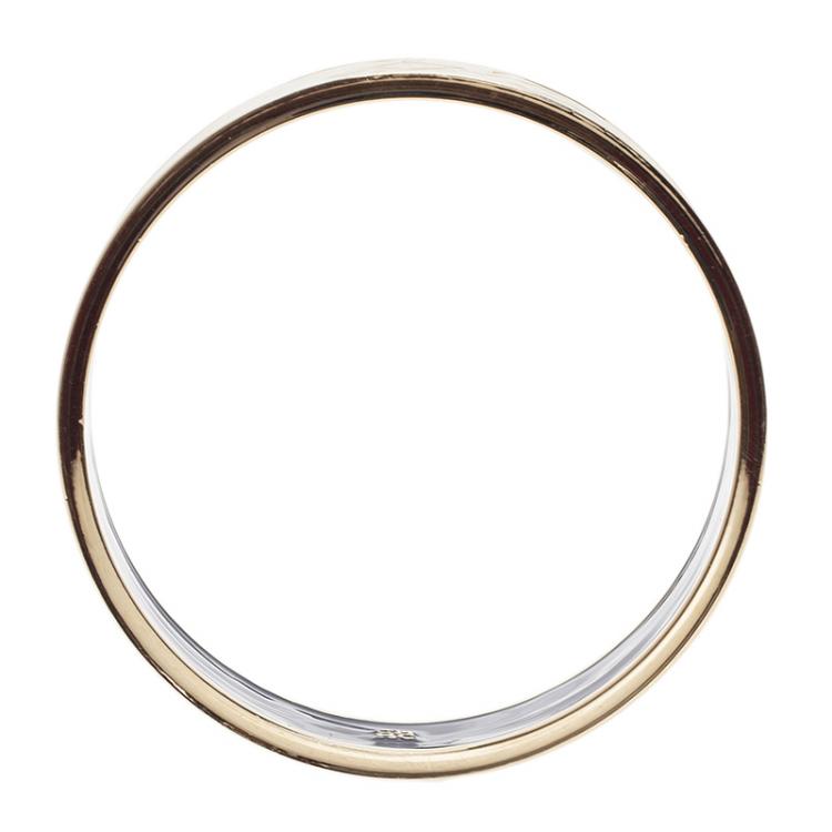 Pre Owned CH Carolina Herrera White Bangle Bracelet