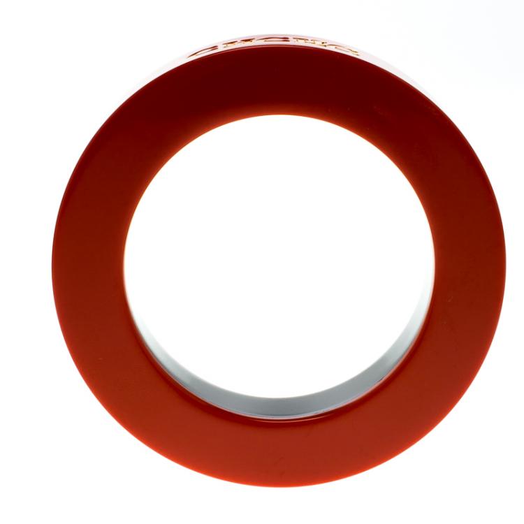 Pre Owned CH Carolina Herrera Orange Resin Bracelet 20cm