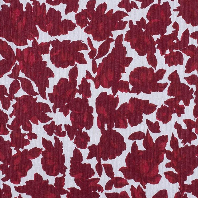 Pre Owned CH Carolina Herrera Red Floral Silk Dress S