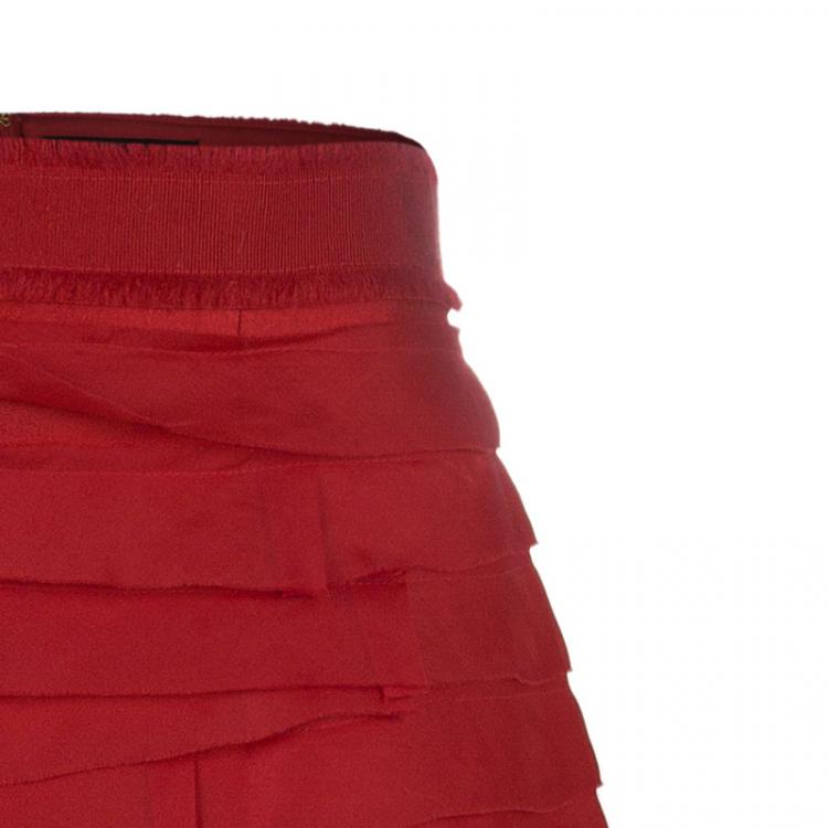 Pre Owned CH Carolina Herrera Taffeta Maxi Skirt L