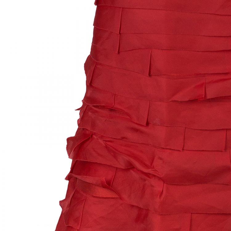 Pre Owned CH Carolina Herrera Taffeta Maxi Skirt L