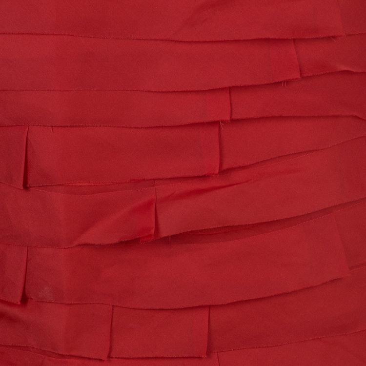 Pre Owned CH Carolina Herrera Taffeta Maxi Skirt L
