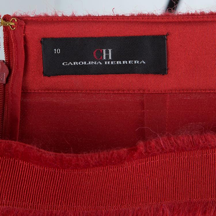 Pre Owned CH Carolina Herrera Taffeta Maxi Skirt L