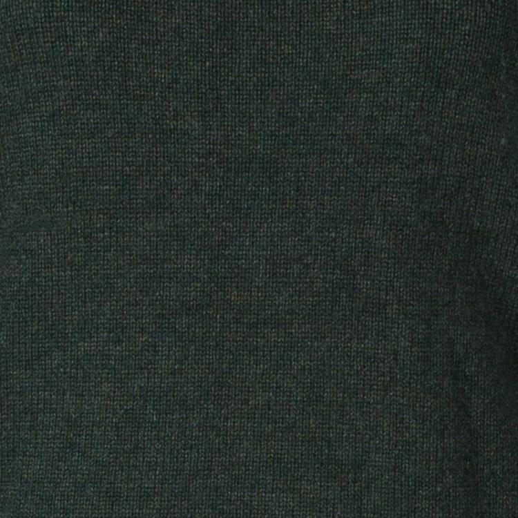 مملوكة مسبقًا CH Carolina Herrera Green Raccoon Fur Trim Sweater S