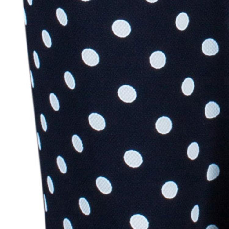 Pre Owned CH Carolina Herrera Navy Doted Trousers L