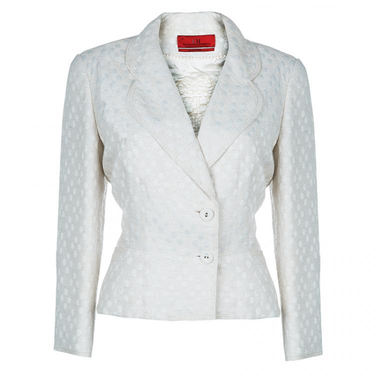 Pre Owned CH Carolina Herrera White Dress Suit XL