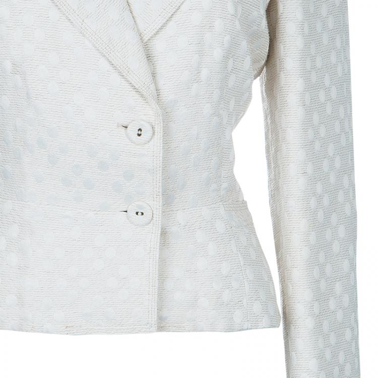 Pre Owned CH Carolina Herrera White Dress Suit XL