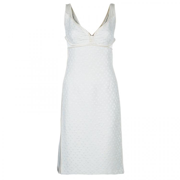 Pre Owned CH Carolina Herrera White Dress Suit XL