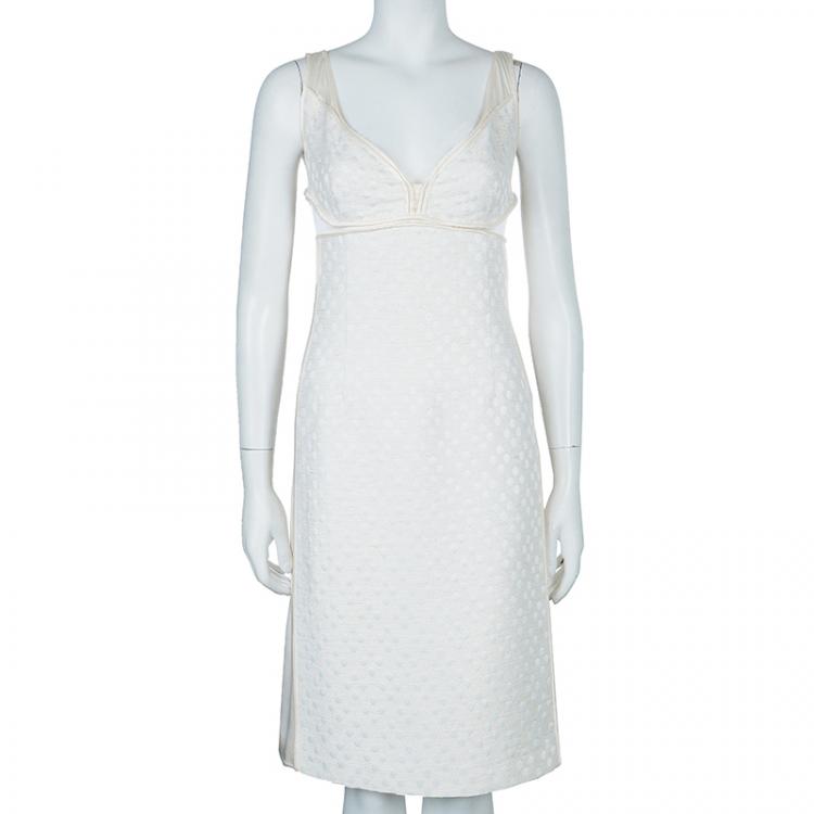 Pre Owned CH Carolina Herrera White Dress Suit XL