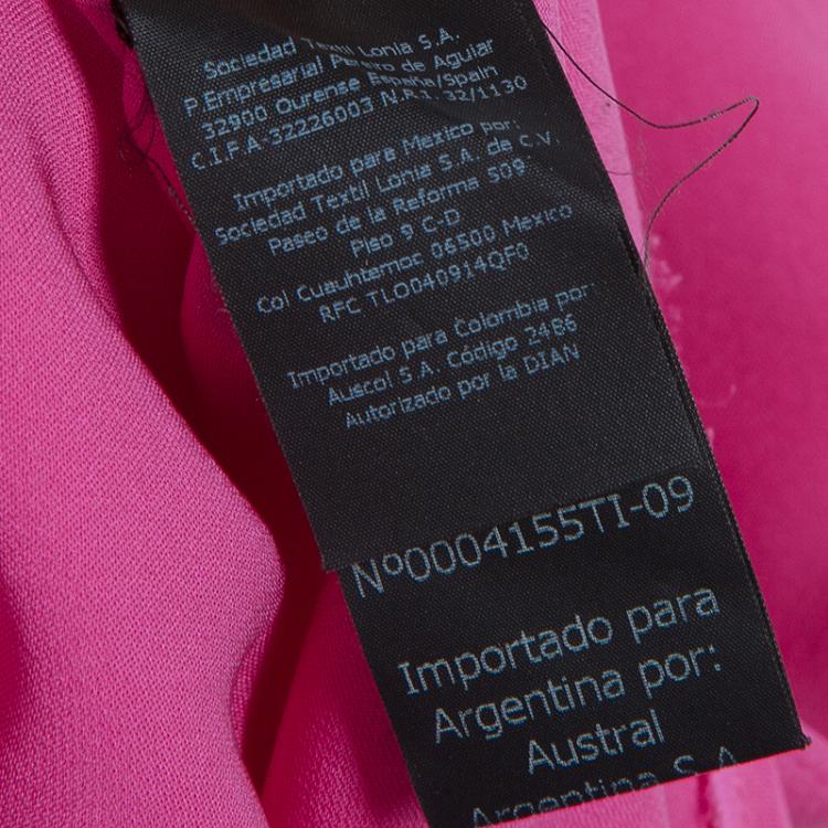 Pre Owned CH Carolina Herrera Pink Silk Top S