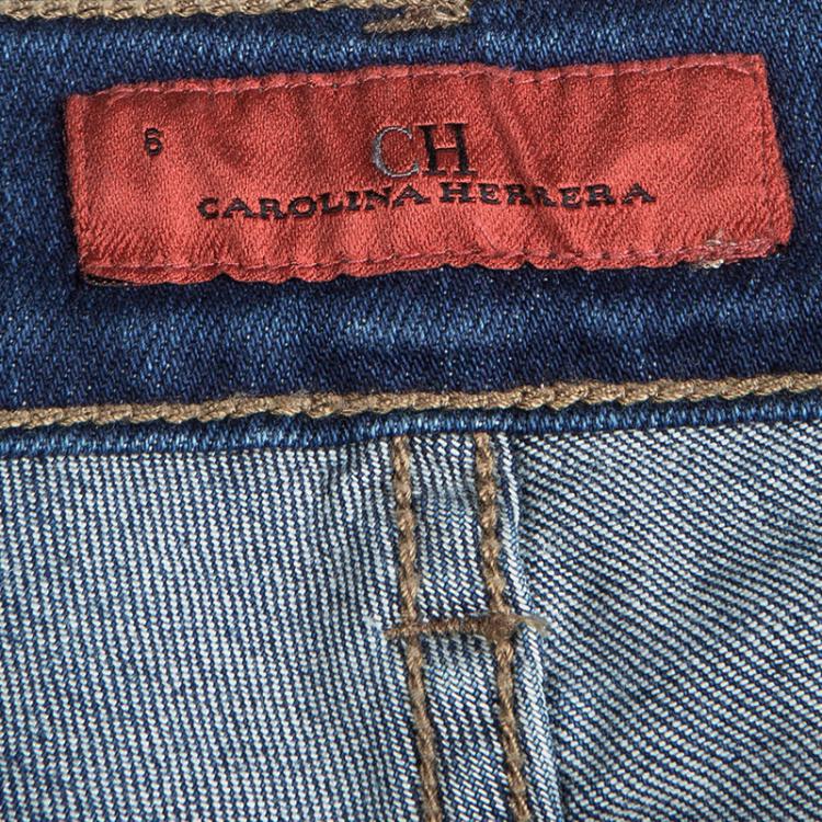 Pre Owned CH Carolina Herrera Indigo Denim Skinny Jeans M