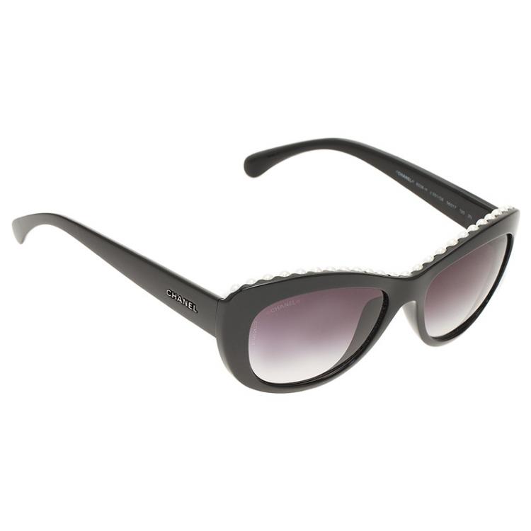 Chanel Black 6038 Pearl Embellished Cat Eye Sunglasses Chanel | The Luxury  Closet