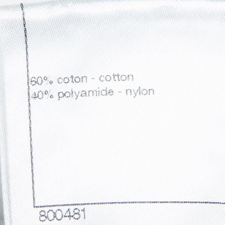 Pre Owned Chanel Black Crochet Knit Button Front Boucle Cardigan L