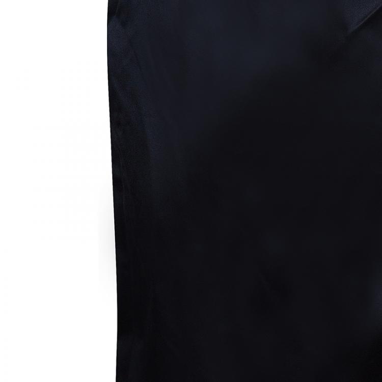 Pre Owned Chanel Black Silk Skirt M